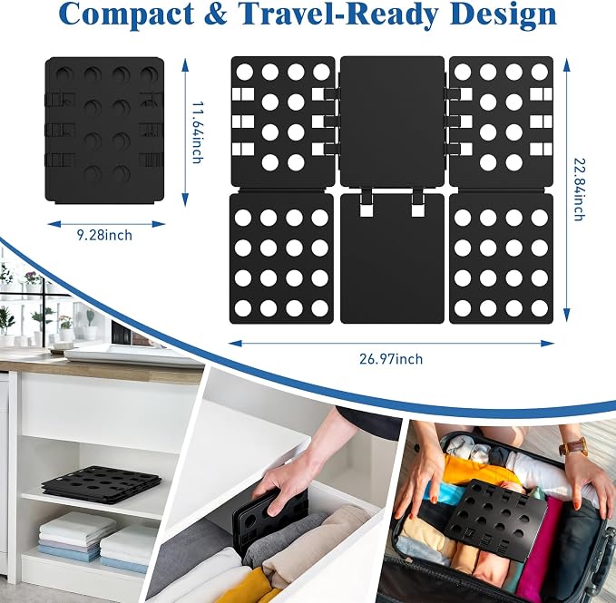 Shirt Folder Board V1 Clothes Folding Board Durable Tshirt Organizer Easy and Fast Folding for Adults and Kids Laundry Liner