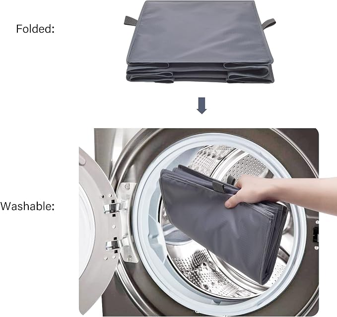 GRANNY SAYS 3-Shelf Hanging Closet Organizer and Storage, Collapsible Hanging Closet Shelves, Hanging Organizer for Closet & RV, Gray, 29 ½" H X 12" W X 12" D, 1-Pack
