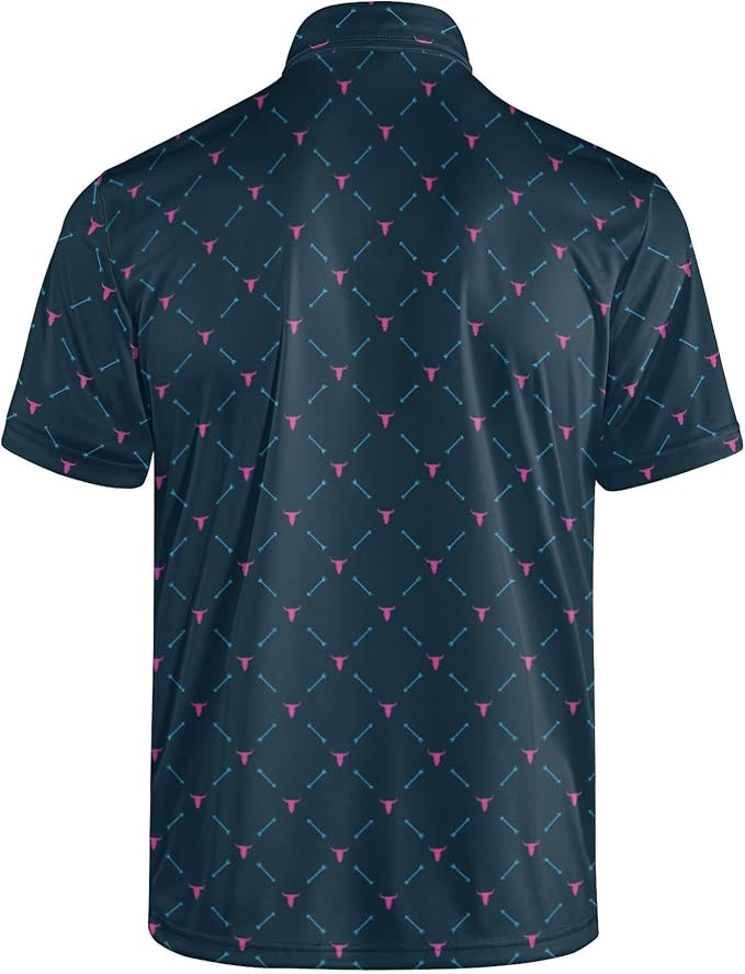 Polo Shirts for Men Moisture Wicking Mens Polo Shirts Patriotic Shirts for Men