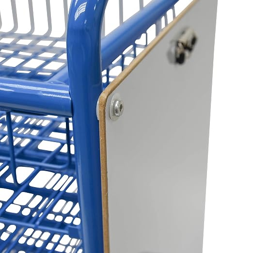Children’s Factory Mobile Drying Rack for Classroom, Rolling Art Cart Organizer for Kids, Multi-Purpose, Blue