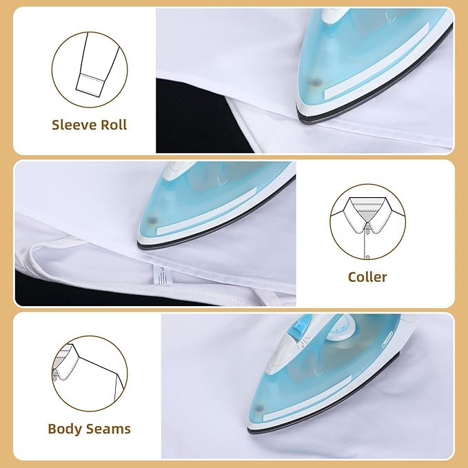 Mindsoft 5 Pcs Pressing Cloth for Ironing Cotton Cloth Pressing for Iron 14 x 24 Inch Fabric Press Clothing Sewing and Ironing Fabric Protector Press Tool
