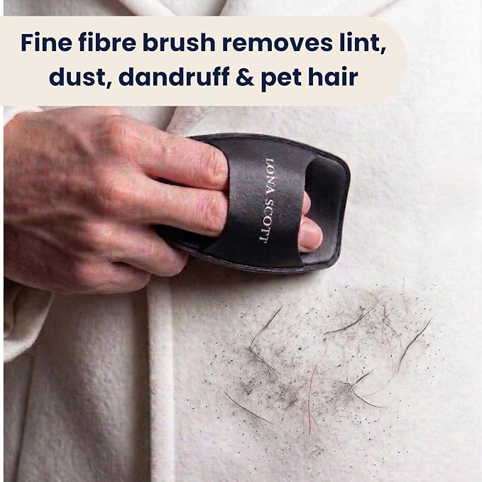 Pocket Lint Brush x2, Reusable Lint Remover & Lint Roller for Clothes, Travel, Pet Hair Remover, Dust & Dandruff