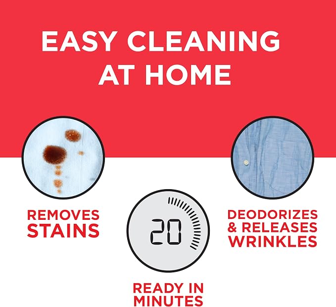 Dryel At-Home Dry Cleaner, Stain & Wrinkle Remover for Delicates, 8 Loads | Cleans, deodorizes, refreshes, removes stains & helps smooth wrinkles on dry-clean & delicate clothes; includes pen & spray