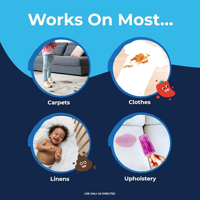 Miss Mouth’s Messy Eater Stain Treater Spray - Stain Remover - Newborn & Baby Essentials - 2-Pack of 16oz Stain Remover | Newborn & Baby Essentials; Cleans Off Food, Grease, Coffee; Use on Laundry, Underwear, Fabric
