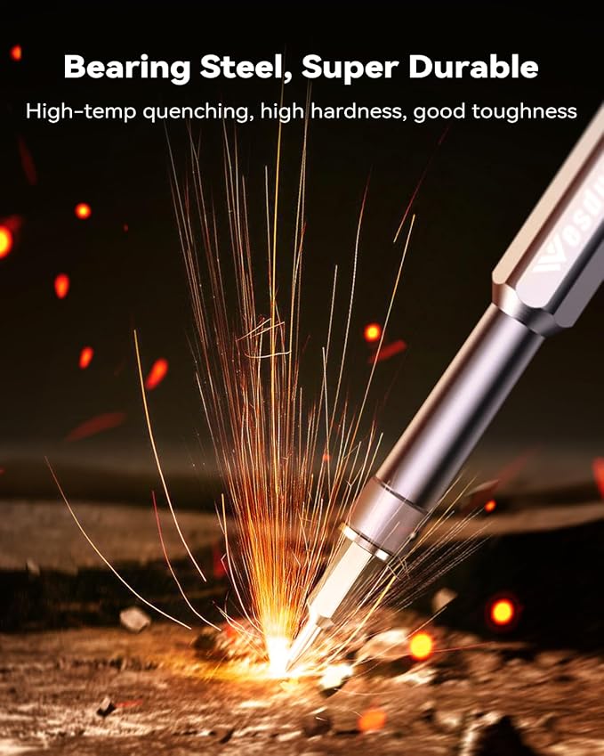 Wesdut 49in1-S2 Precision Screwdriver Set, [Super Durable] Ultra Compact Small Magnetic Mini Repair Tool Kit, Tiny Screw Driver with Torx Flat bits Fits Ring Doorbell, Watch, Laptop, Eyeglass, Camera