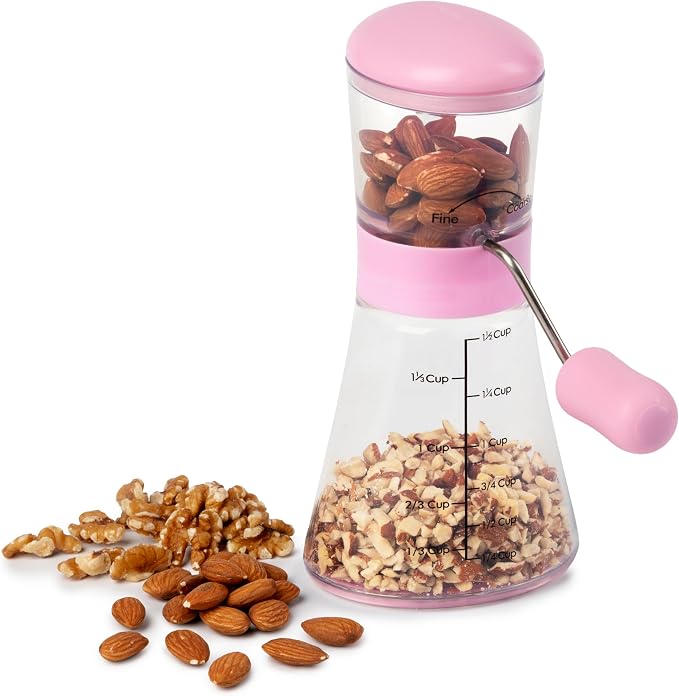 Prepworks by Progressive Nut Chopper with Non-Skid Base (Magenta)