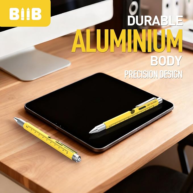 BIIB Mens Gifts for Husband Dad, 9 in 1 Multitool Pen, Personalized Fathers Day Gift Ideas, Anniversary Birthday Gifts for Men Him