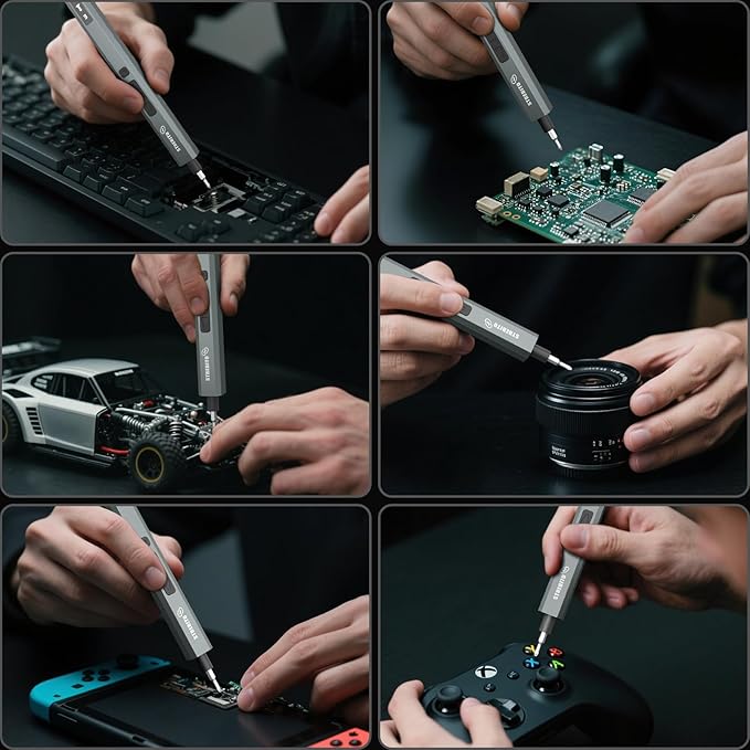 STREBITO 144-Piece Upgraded Electric Screwdriver | Max 0.7 N.m, 120 Magnetic Bits, 5-gear Torque Adjustment, Precision Screwdriver Set, Repair Tool Kit for Electronics and PC