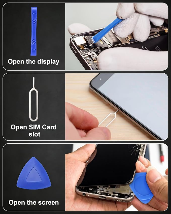 ORIA Small Precision Screwdriver Set, Mini Repair Tool Kit for Phone, PC, Computer, Laptop, Xbox, Switch, Glasses, Watch, Electronics, DIY, Pocket Repair Tools with Torx Phillips Flat and More