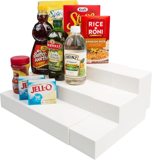 Dial Industries 3 Tier Expandable Kitchen Cabinet Shelf Organizer, Mega