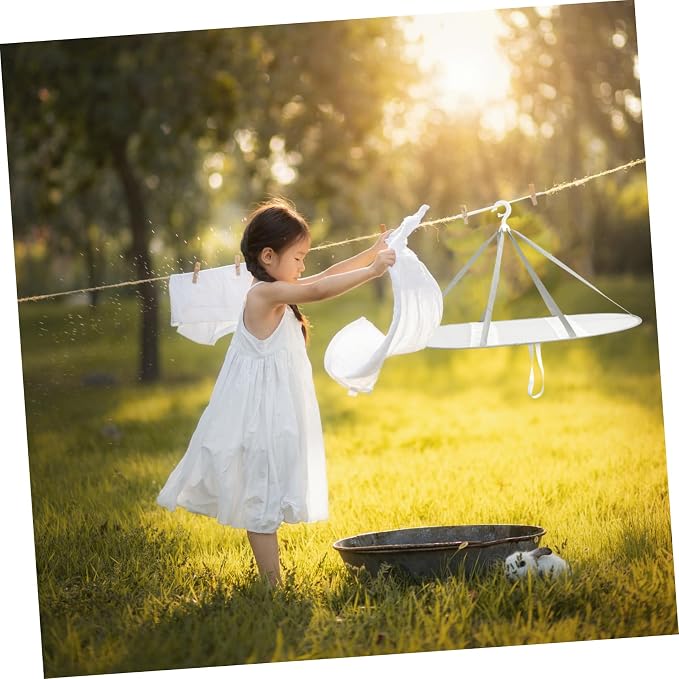 Folding Mesh Clothes Drying Rack Rectangular Laundry Drying Net Gray Trim Portable Hanging Dryer for T-Shirts and Sweaters for Home and Travel Use