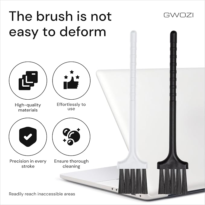 Keyboard Brush - Plastic Small Cleaning Brush for Juicer, Coffee Machine - Laptop & Computer Anti Static Brush - Narrow Keyboard Brush Cleaner for Window Track, Home, Office, 4 Pcs