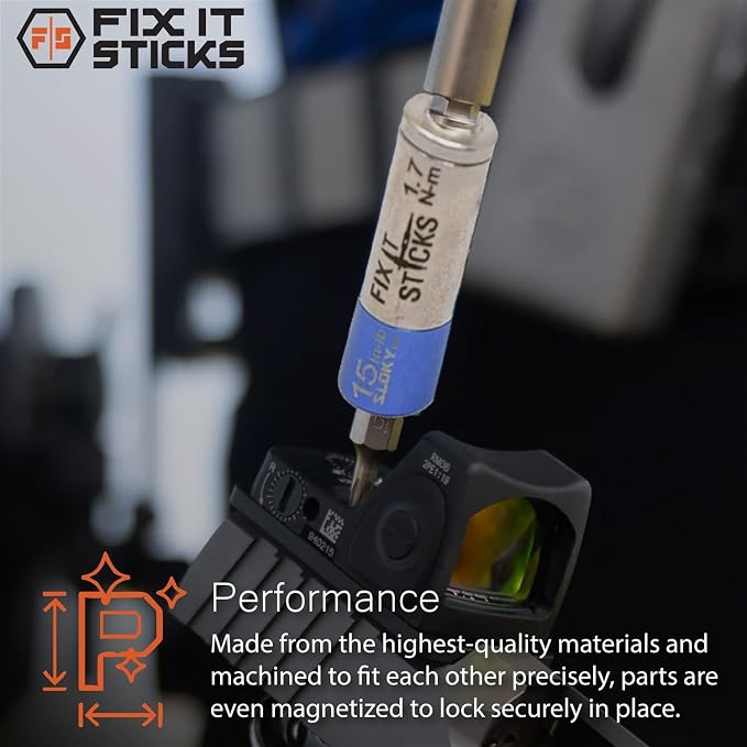 Fix It Sticks Set of 2 tools Bundle - Ratcheting T-Way Wrench & Torque Limiter 15 Inch-lb – Precision Set for Home and Professional Use – with microfiber cloth