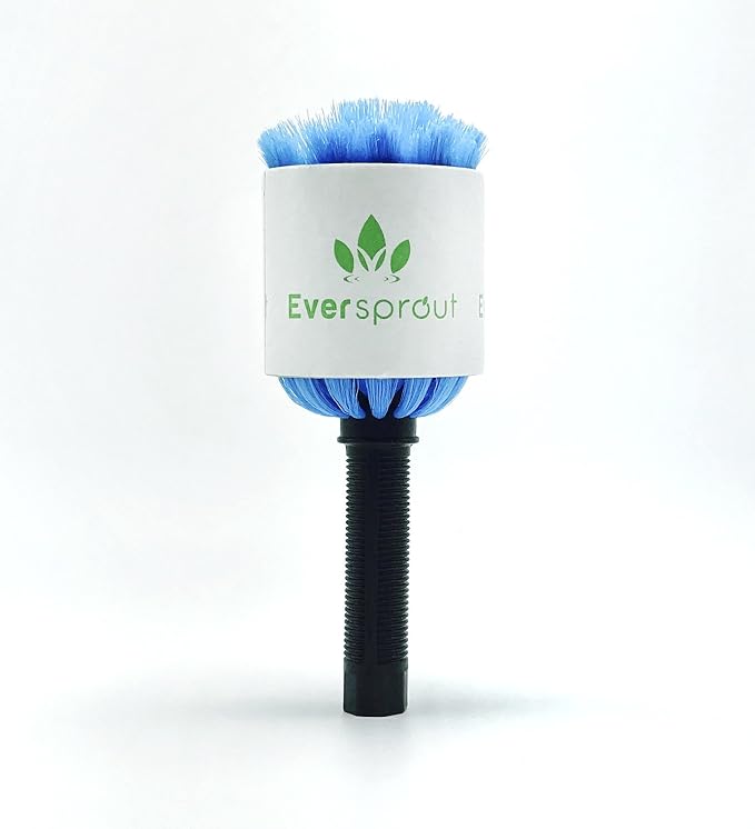EVERSPROUT Twist-On Cobweb Duster, No Pole, Medium-Stiff Bristles | Pole Sold Separately, For High Ceilings and Spider Webs, Vents, Wall Edges, Baseboards and More, Washable, Reusable