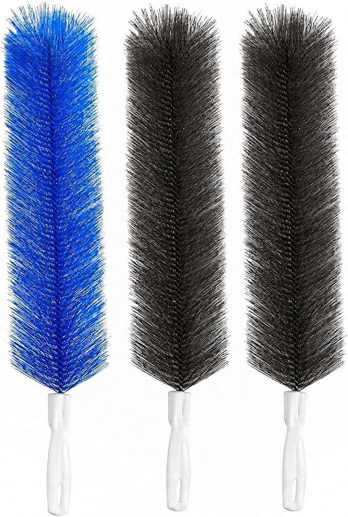 Fan Cleaning Brush, Bendable Dust Remover for AC Vent Grilles, Window Tracks, Keyboards and Narrow Spaces (3)