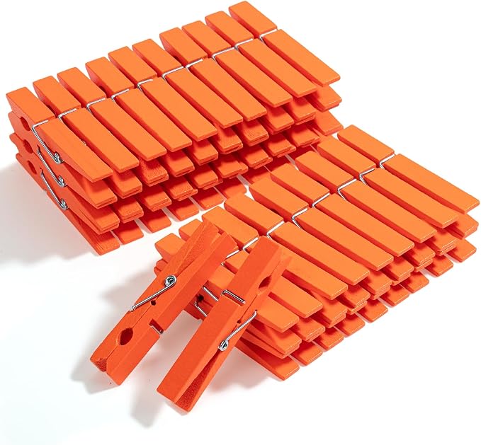 Mr. Pen- Large Wooden Clothes Pins, 2.9 Inch, 50 Pack, Natural Wood Clips for Crafts, Classroom Projects, Hanging Photos, Chip Bags, Decoration, Rust Resistant Spring