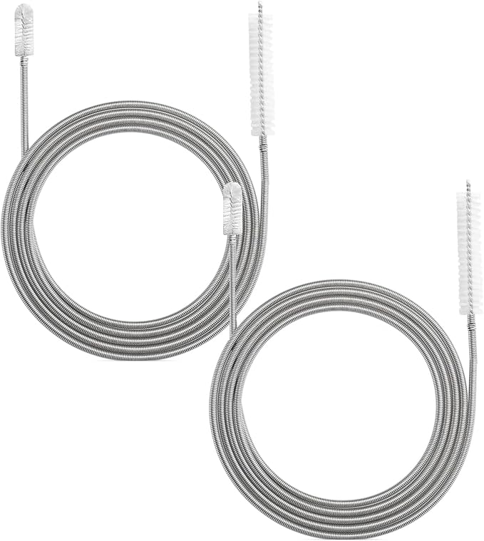 2 Pack 86 Inch Long Flexible Drain Brush, Sunroof Drain Cleaning Tool for Ice Maker, Refrigerator & AC Drain Line