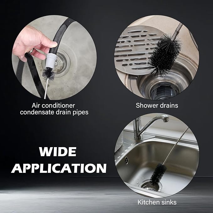 48" Flexible Tube Cleaning Brush Long Pipe Drain Snake Replace B313C