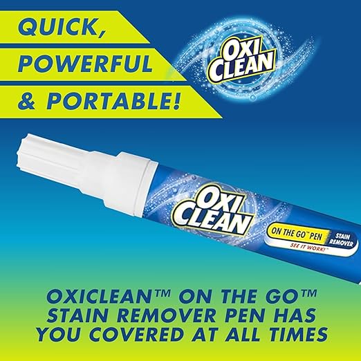OxiClean On The Go Pen Stain Remover, in Laundry Stain Remover for Clothing and Fabric, Bulk 6/ 22m case