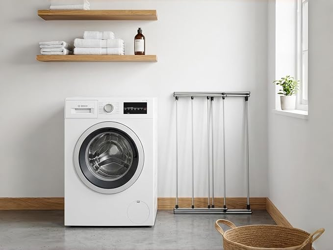 Clothes Drying Rack Foldable, Heavy Duty Laundry Rack for Small Spaces | Space-saving drying rack for clothes,towels and small laundry.Steel frame supports wet loads and folds flat for storage.