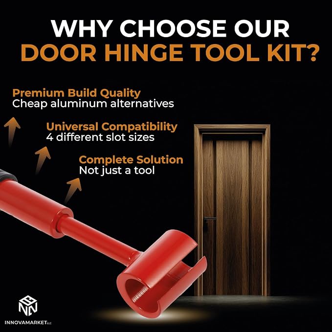 Door Hinge Adjustment Tool - Door Hinge Tool and Bender Adjuster with Stoppers Magnetic and Knob Wall Shield Bundle