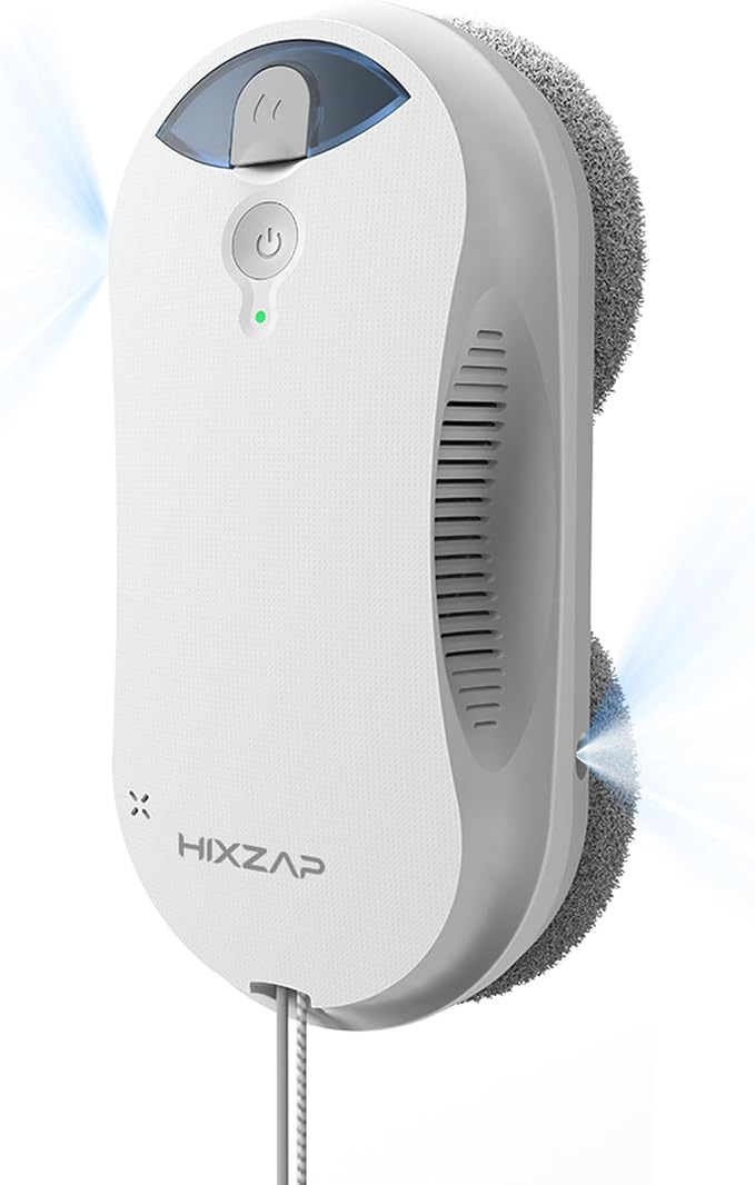 X6 Window Cleaning Robot for High Windows, Inside/Outside, 6400Pa Suction | Strong Suction, Dual-Spray, Edge Detect, Smart Navigation, Slim Round Shape, Automatic Window Cleaner Inside/Outside