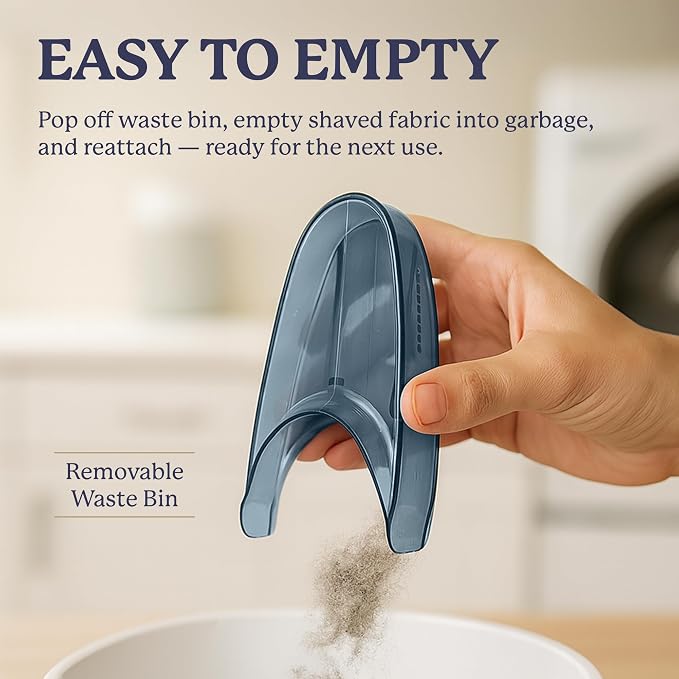 Farberware Fabric Shaver & Lint Remover for Clothing, Large, Triple Blade | Sweater shaver removes pilling, fuzz, and lint balls from clothes, couch, and furniture, battery operated