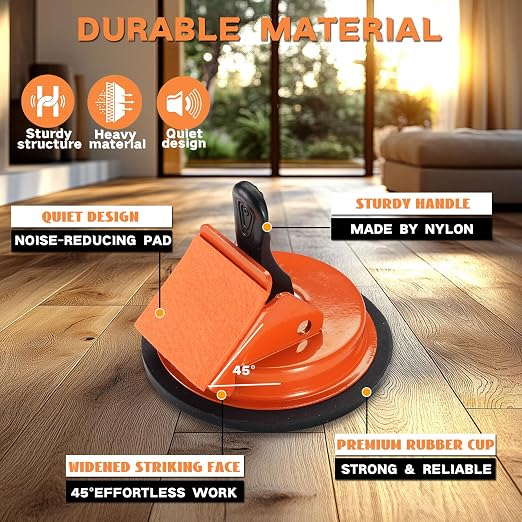 REXBETI Floor Gap Fixer Tool, Plank Gap Repair Kit, Heavy Duty Suction Cup | Laminate Flooring Tool. Fixer Laminate/Vinyl Flooring/Hardwood/LVP