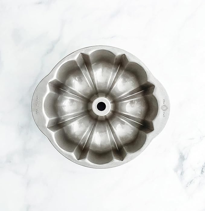 USA Pan Bakeware Nonstick Fluted Tube Cake Pan, Aluminized Steel 10-Inch
