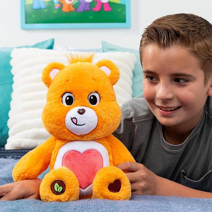 Care Bears 14' Tenderheart Bear Plushie - Medium Size - Orange Plush for Ages 4+ – Perfect Stuffed Animal Holiday, Birthday Gift, Super Soft and Cuddly – For Girls and Boys, Collectors