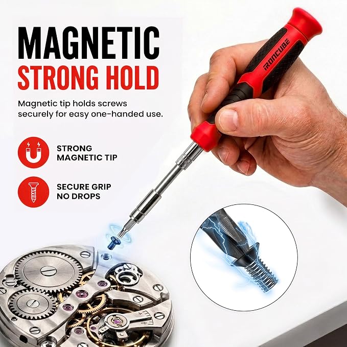 Multi Ratcheting Screwdriver Set: 56 IN 1 Magnetic Bits & Sockets with Case for Emergency Use At Home