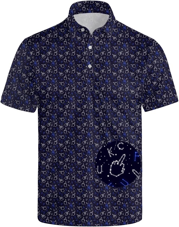 Polo Shirts for Men Moisture Wicking Mens Polo Shirts Patriotic Shirts for Men