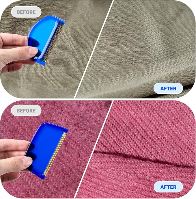 Boao 20 Pieces Sweater Combs to Remove Pilling Sweater Defuzzer Multi-Fabric Shaver Comb Wool Pilling Remover Pills, Fuzz from Clothes (Retro Luxury)
