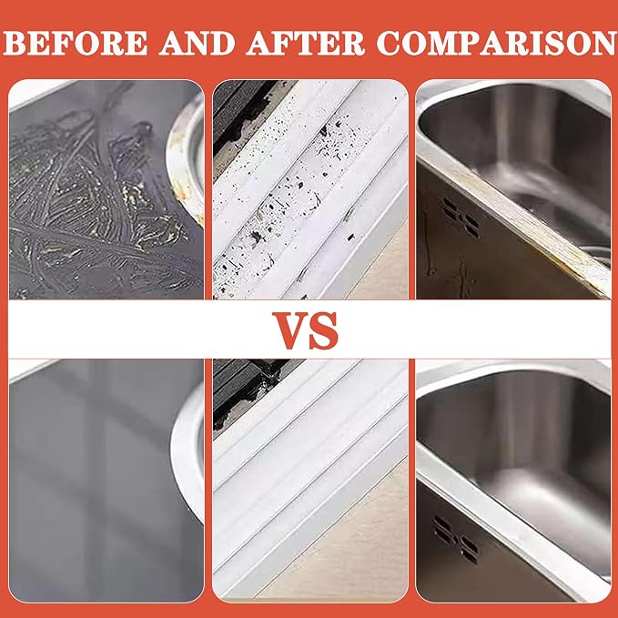 2 in 1 Groove Cleaning Brush,New Window Track Cleaning Tools Multifunction Grout Cleaner Tool with Tweezers and Scraper for Sliding Door Track, Window Seal, Sill (Gray + Orange)