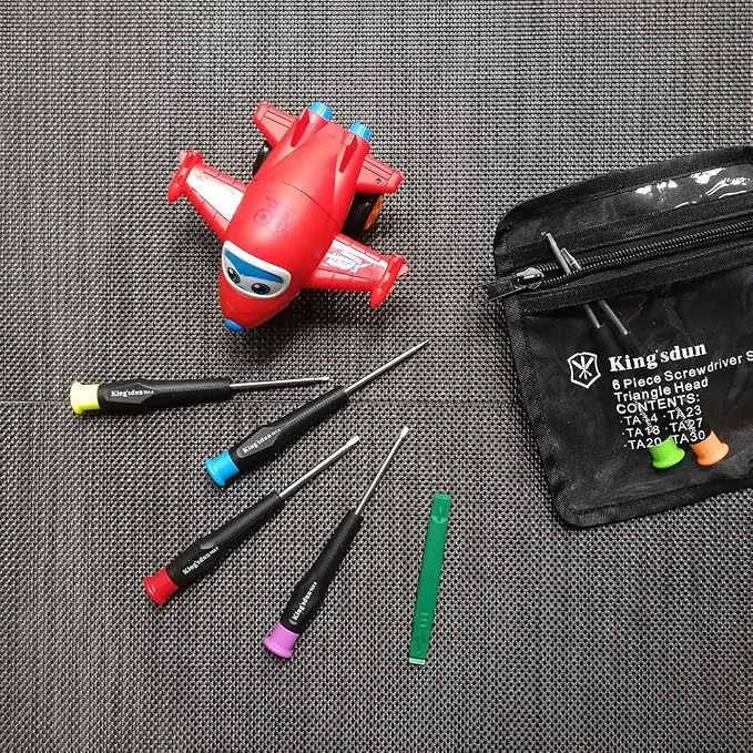 Full Triangle Head Screwdriver Set For Electronic Toys, 7-Piece Triangle Security Screws Driver Tool Kit For Thomas McDonald's Toy Series Repair Battery Disassemble - Toys Triangle Driver Set