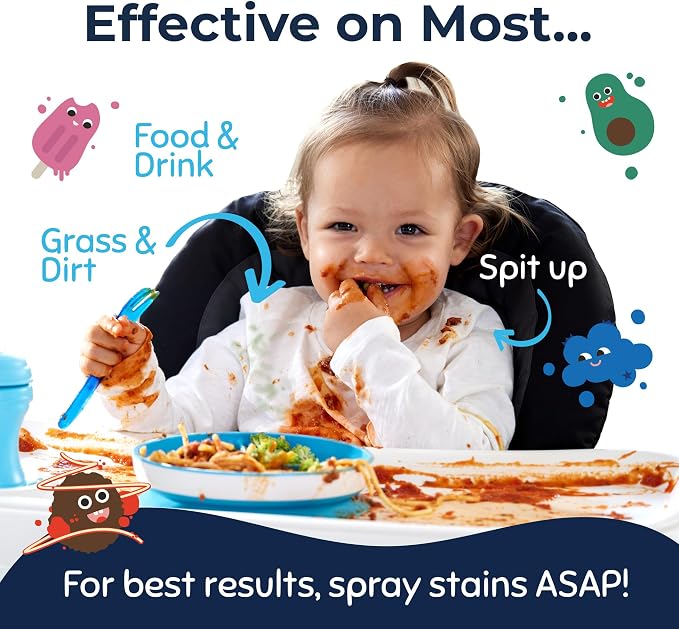 Miss Mouth's Messy Eater Stain Treater, Laundry Stain Remover, 2 Pack | Newborn & Baby Essentials; Cleans Off Food, Grease, Coffee; Use on Laundry, Underwear, Fabric