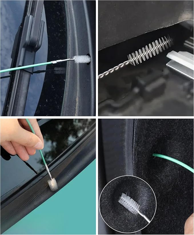 Sunroof Drain Cleaning Tool,Car Accessories Universal Flexible Car Cleaning Supplies,Automotive Tools Sun Roof Drain Cleaner Unclogger Tool with Tube,Used to Clean Auto Sunroof,Auto Wiper