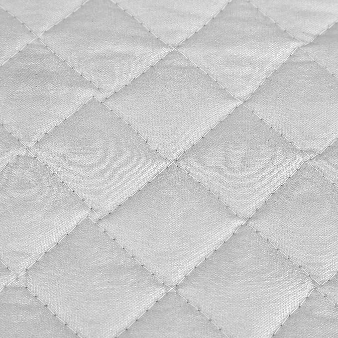 Joyzan Ironing Mat, Grip Iron Blanket Pad Portable Isolate Heat Ironing Alternative Cover Rest Board for Steam Pressing Table Top Travel Home Laundry Anywhere Washer Dryer Countertop Bed Quilting Gray