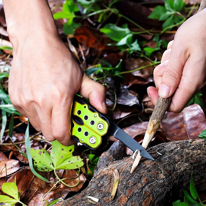 14 in 1 Multitool - Knife, Pliers, Screwdrivers, Saw, Bottle Opener - Perfect for Camping, Survival, Hiking, Repairs