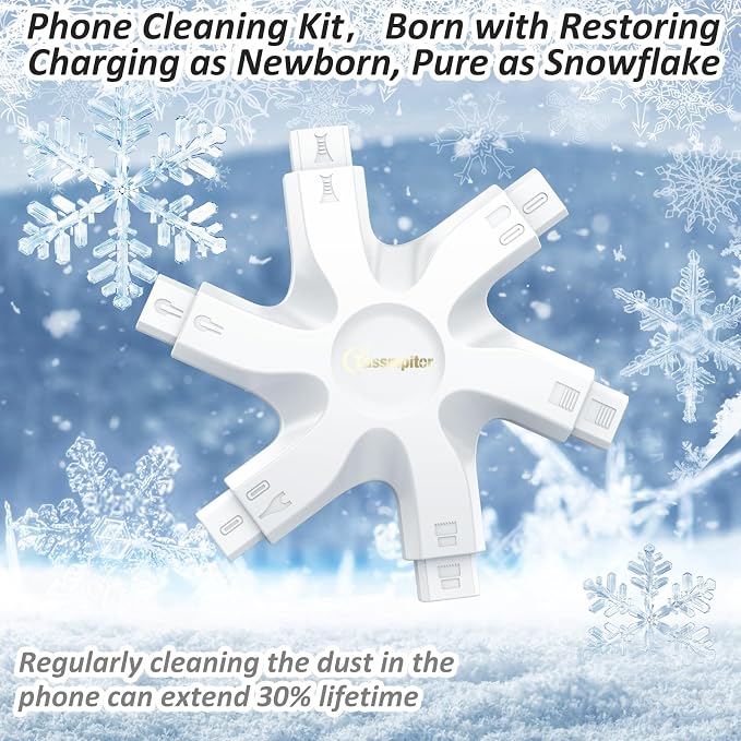 iPhone Cleaning Kit for Charging Port Cleaner,Lightning Charger Connector | Speaker Cable,AirPod Pro Cell Phone，Cleaning Putty，Repair Restore Tool,Thin Cleaning Brushes,Microfiber Cloths,Port Pick