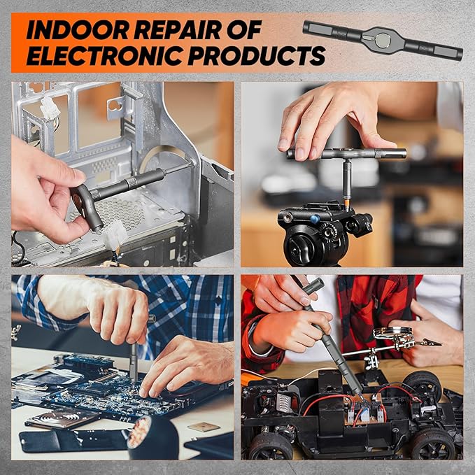 Saker 42 in 1 Magnetic Screwdriver Set Multi Bit Free Combination Ratchet Screwdriver Set Portable Repair Tool Kit for Gifts, Furniture, Computer, Bicycle and DIY Grey