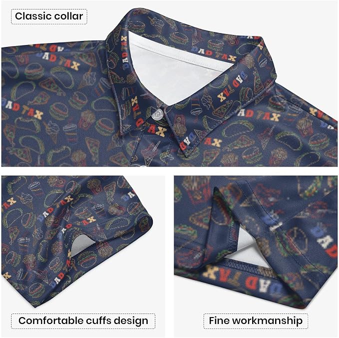 Polo Shirts for Men Moisture Wicking Mens Polo Shirts Patriotic Shirts for Men