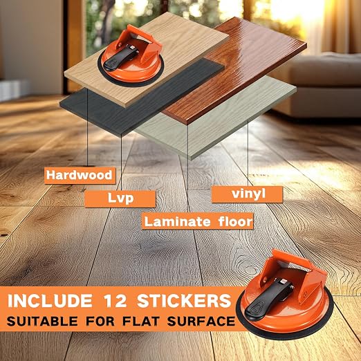 REXBETI Floor Gap Fixer Tool, Plank Gap Repair Kit, Heavy Duty Suction Cup | Laminate Flooring Tool. Fixer Laminate/Vinyl Flooring/Hardwood/LVP