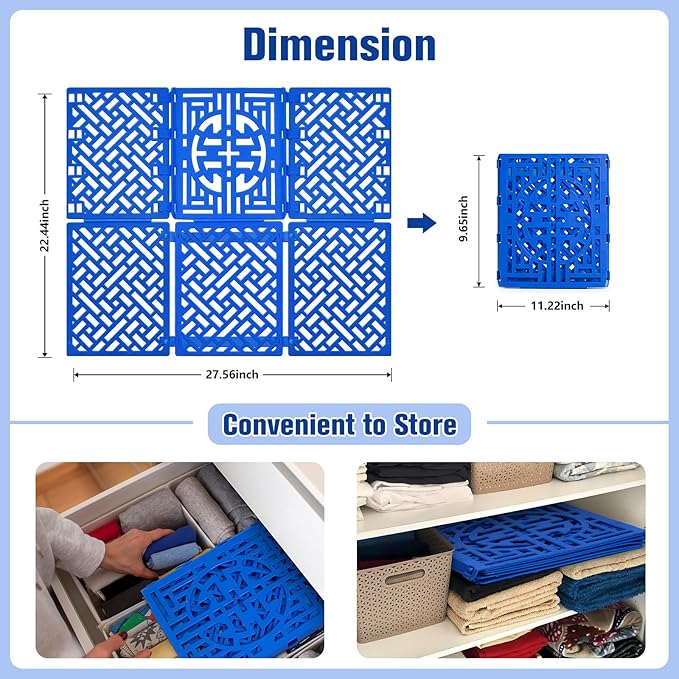 T Shirt Folder Board Clothes Folding Tool for Laundry Organizer | Shirt Folding Board, for Adult Kids, Blue, Fast to Make Clothes Tidy,Flip and Fold