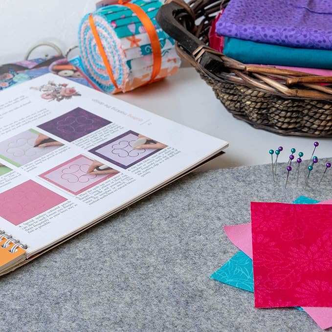 Wool Pressing Mat Large Set 18 x 24” Plus 10 x 10" Portable Size - Thick Quilters Ironing Pad for Embroidery and Patchwork - Professional Supplies, Notions, and Accessories, for Sewing Quilts