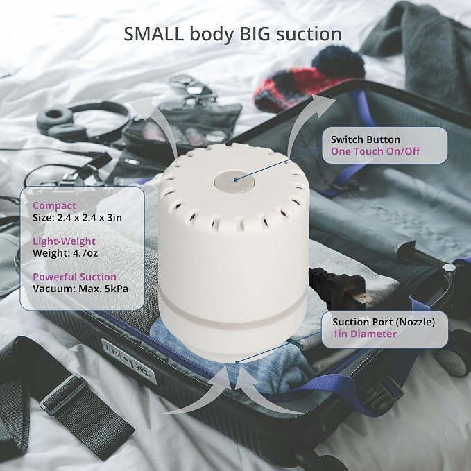 Vacuum Storage Bags 20 Pack Electric Pump, 80% Space Saver Vacuum Seal bags | Plastic Vacuum Sealer Compression Bag, Space Saving Reusable for Clothing Travel, Move, Clothes, Blanket, Comforter, Sweaters