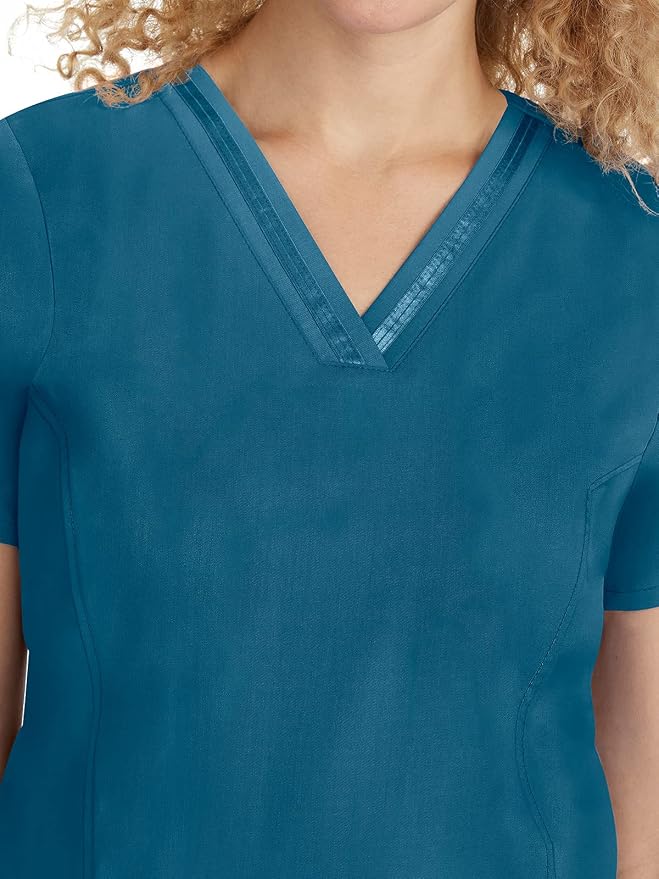 Healing Hands Purple Label Scrub Top for Women with 3 Pockets | Princess Paneling, Secure Zip Pocket, Flattering Modern Fit, Organized Storage, Professional Workwear, Easy Care Fabric