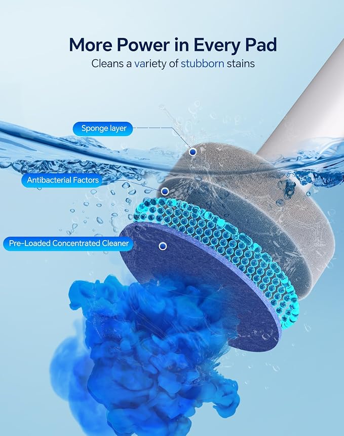 Disposable Toilet Brush Wand, Wall Mounted Toilet Cleaner Kit with Holder, for Bathroom Cleaning (Toilet Brush + 18 Brush Heads)
