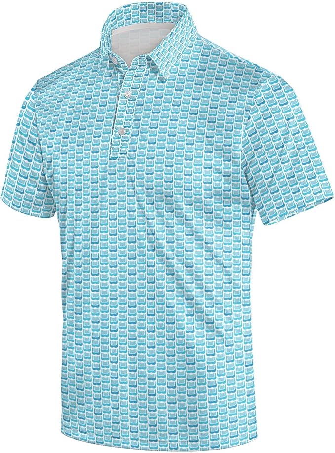 Polo Shirts for Men Moisture Wicking Mens Polo Shirts Patriotic Shirts for Men