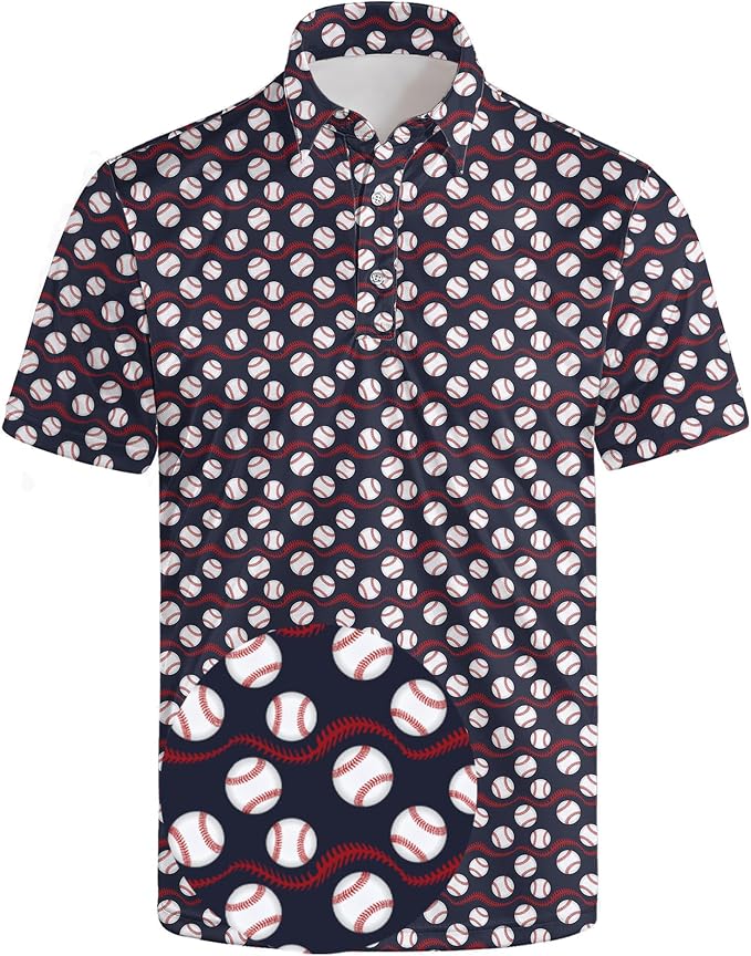 Polo Shirts for Men Moisture Wicking Mens Polo Shirts Patriotic Shirts for Men
